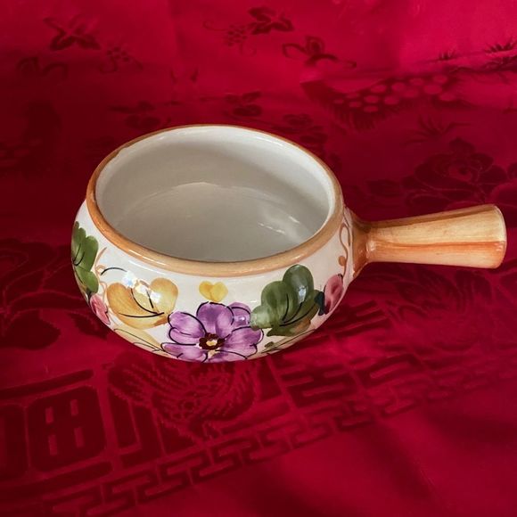 Vintage large handled bowls Made in Portugal for FTD - Picture 1 of 8